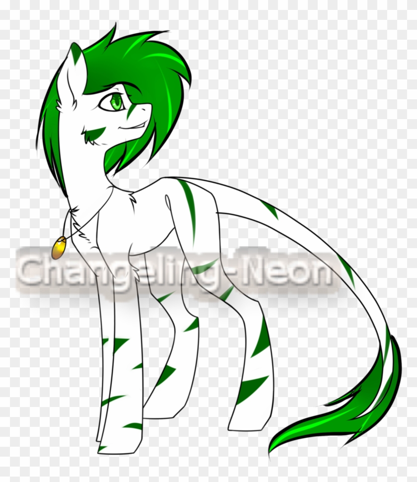 Jungle Pony Adopt (closed) By Changeling-neon - Cartoon #278678