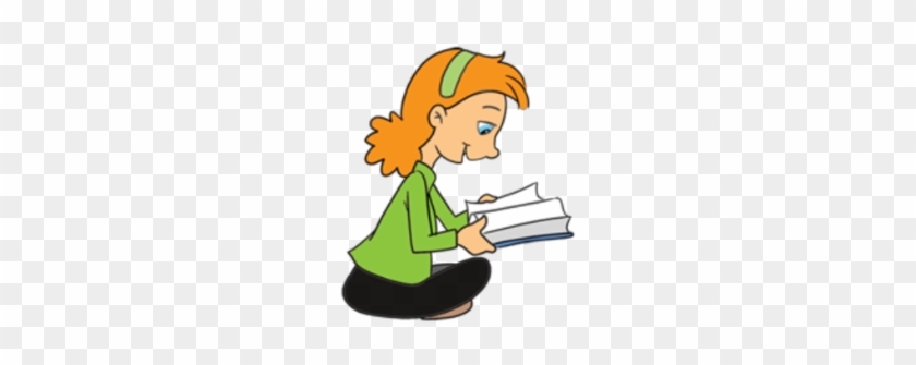 Free Book Exchange Clipart - Girl With A Book Cartoon #278694