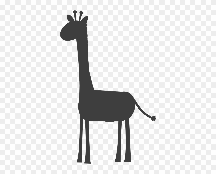 Black Giraffe Clip Art - Giraffe Clipart Black And White Free #278729