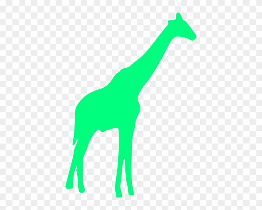 Green Giraffe Clip Art - Green Giraffe Clipart #278744