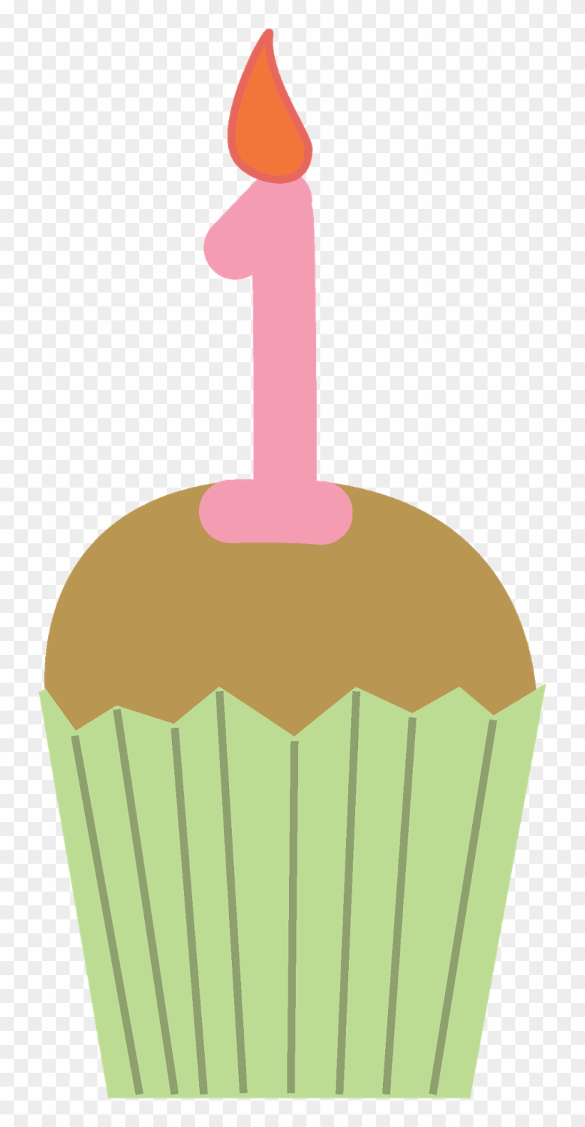 Birthday Cupcake Clipart - 1st Birthday Cupcake Clipart #278752