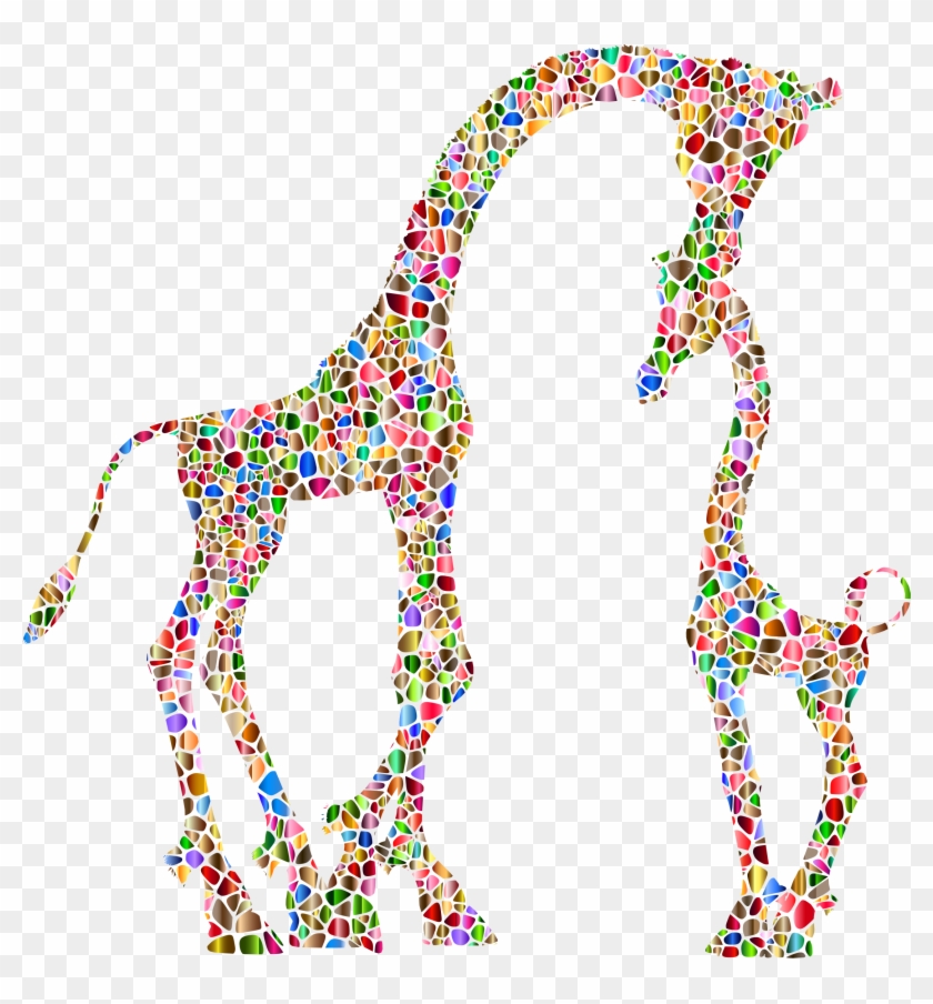 Big Image Momma And Baby Giraffe Svg Free Transparent Png Clipart Images Download