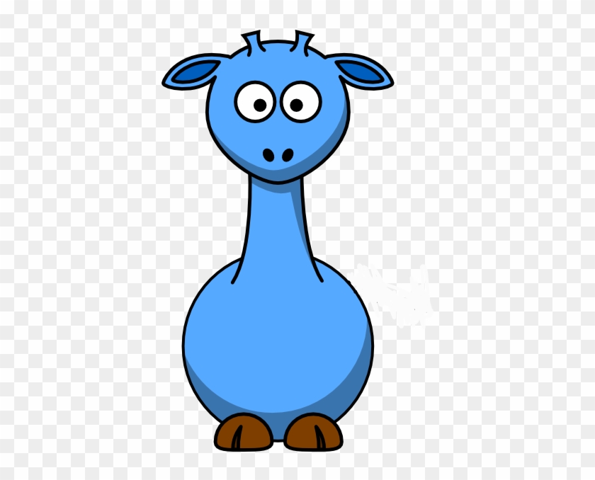 Blue Giraffe Clip Art At Clker - Cartoon Giraffe #278793