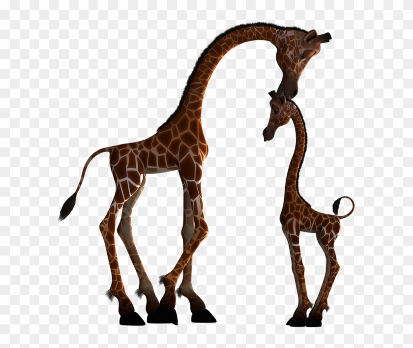 Images De Girafe - Momma And Baby Giraffe Svg #278848