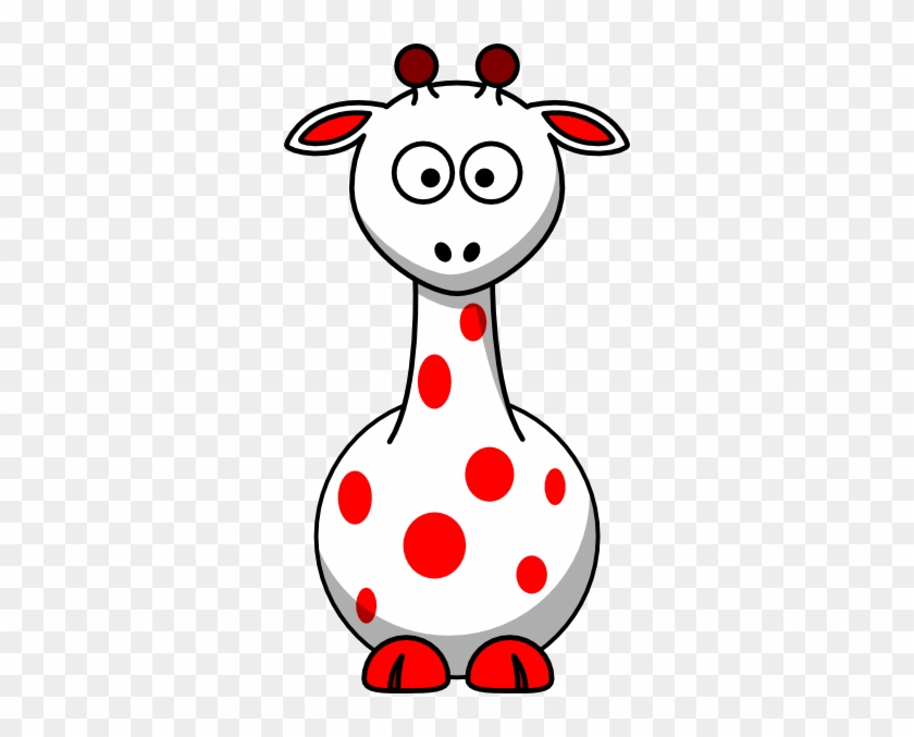 Red Giraffe 2 Svg Clip Arts 318 X 597 Px - Cartoon Giraffe #278846