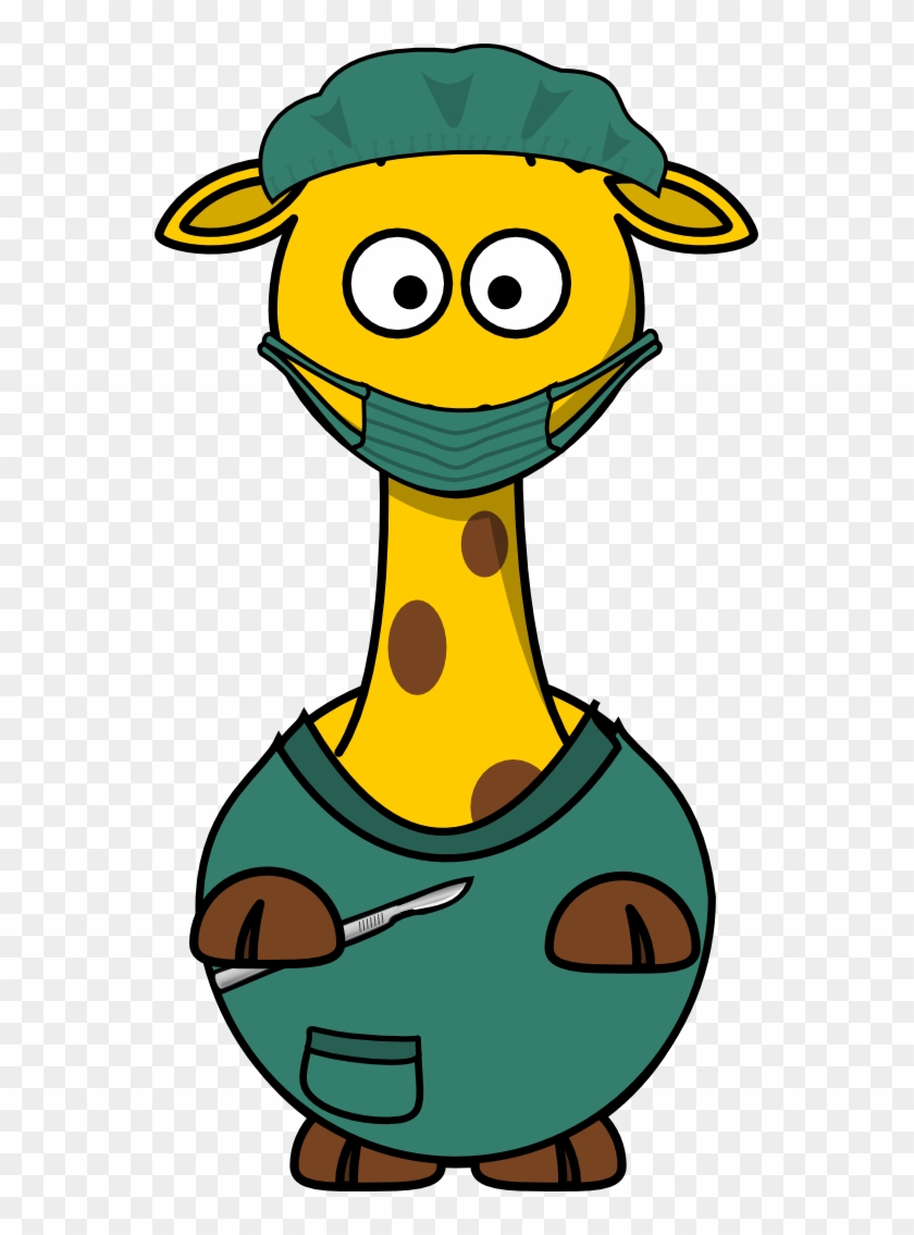 Cartoon Giraffe Doctor #278867