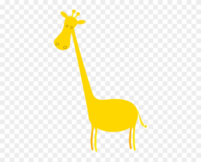 Giraffe Clipart Yellow Giraffe - Hình Hươu Cao Cổ Dễ Thương #278872