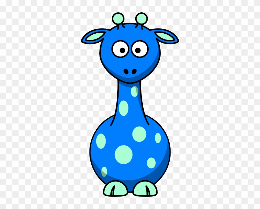 Right Blue Giraffe Clip Art - Giraffe Blue Clip Art #278884