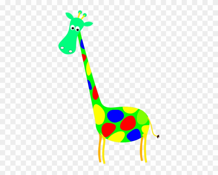 This Free Clip Arts Design Of Green Spotted Giraffe - Green Giraffe Clipart #278907