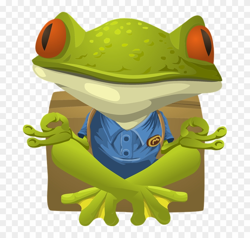 Frog On Lily Pad Clipart 25, - Yoga Clip Art Free #278908
