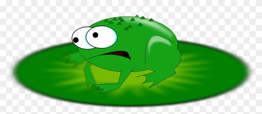 Frog On Lily Pad Clipart 17, - Sad Frog Clipart #278941