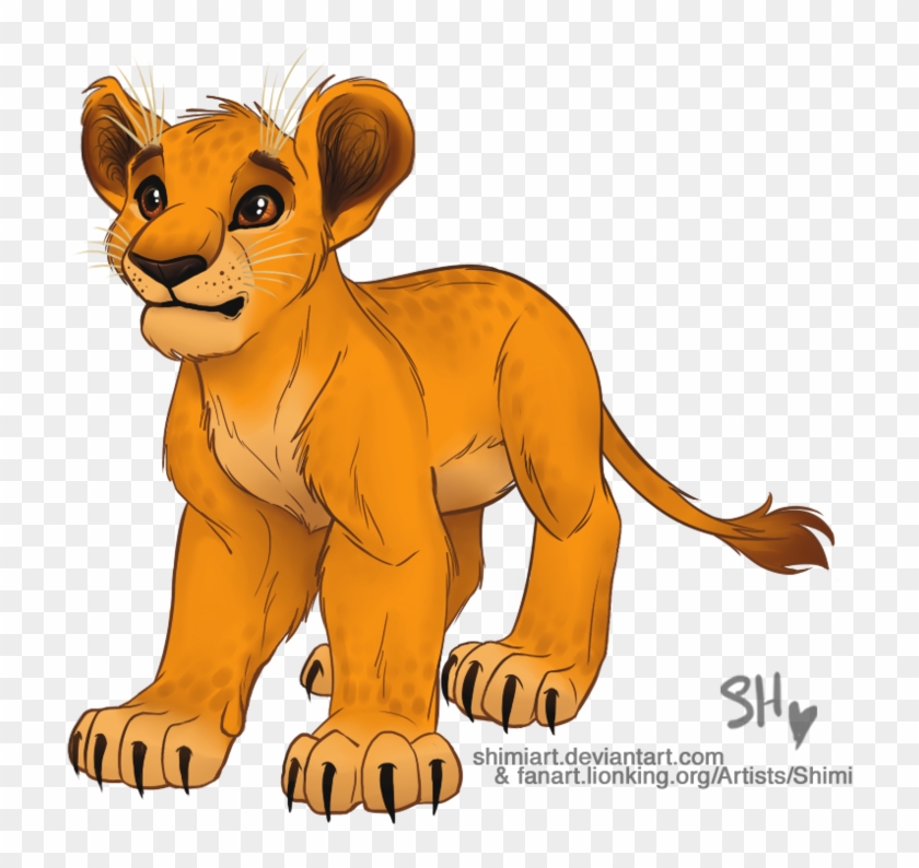 Caraluca 880 89 Semi-realistic Simba By Emilyjayowens - Draw Semi Realistic Animals #278943