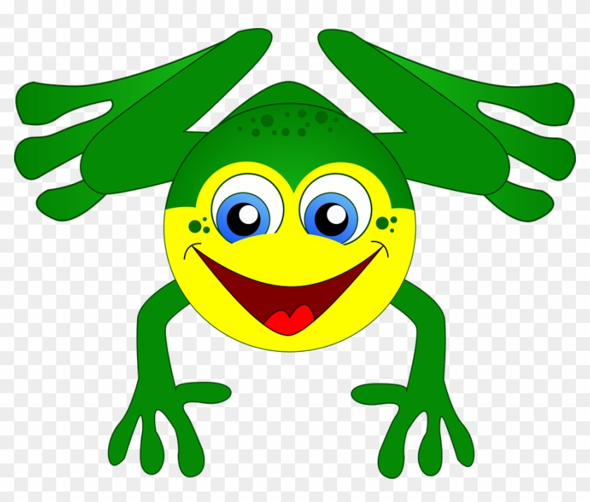 Frog On Lily Pad Clipart 23, - Imagenes De Anfibios Animados #278951