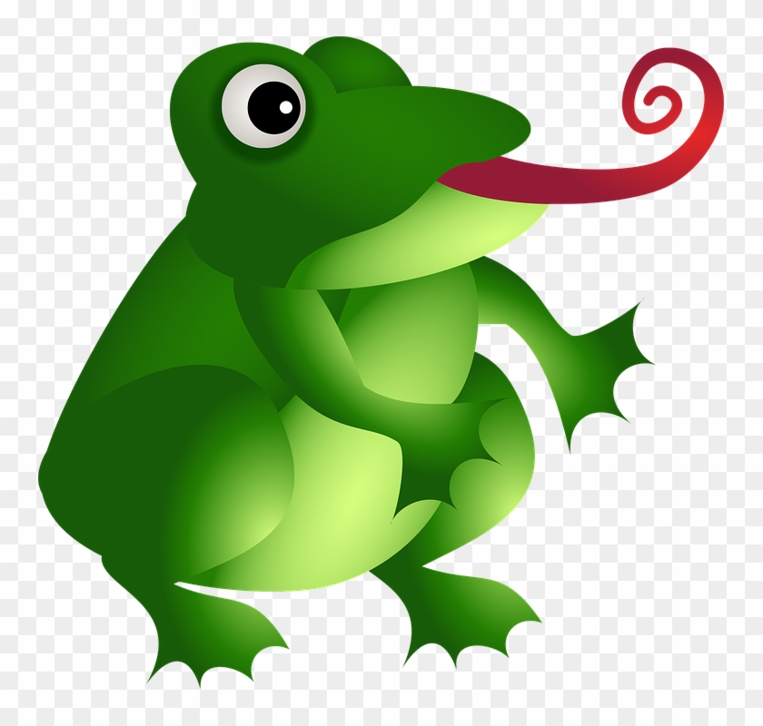 Frog On Lily Pad Clipart 10, - Dibujo De Un Anfibio A Color #278955