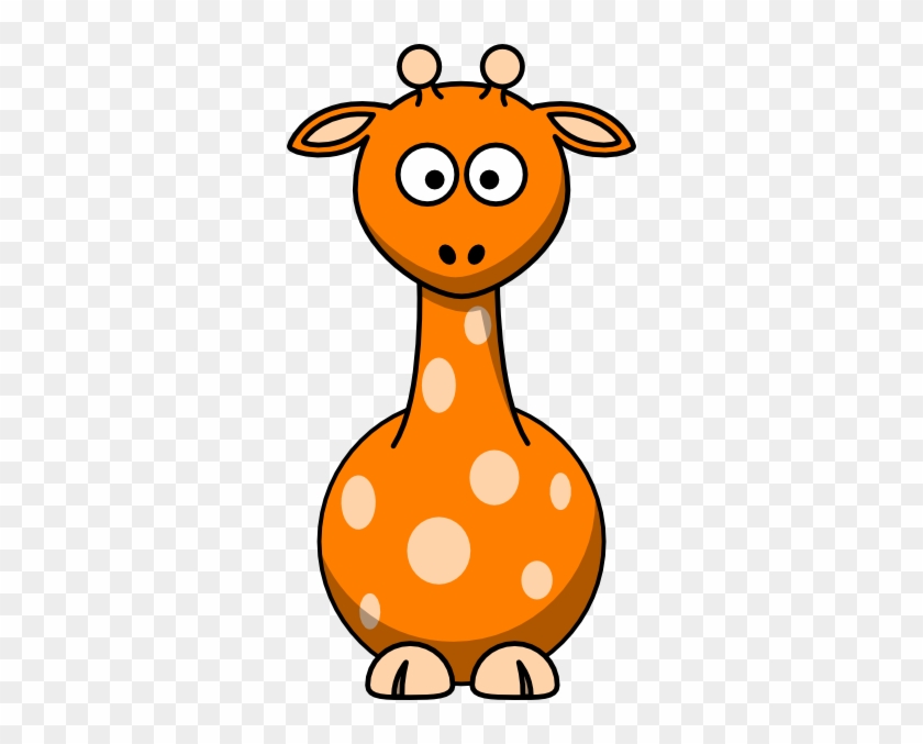Orange Giraffe Clip Art - Orange Cartoon Giraffe #278953