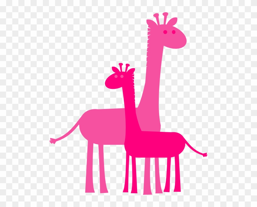 Girl Pink Giraffe Clip Art #279048