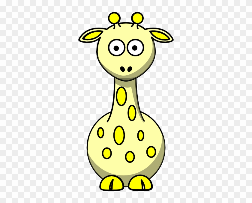 Giraffe Clipart Yellow Giraffe - Baby Giraffe Drawing Easy #279050