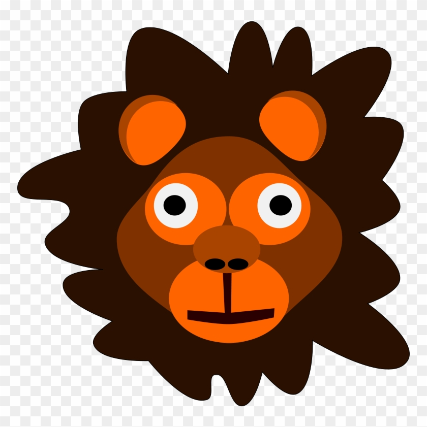 Lion Head Clip Art 14647 - Lion Head Cartoon #279066