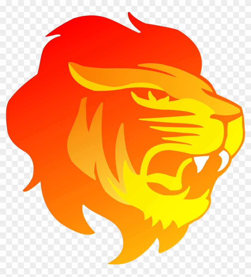A Lion Head Logo In - Lion Head Logo Png #279195