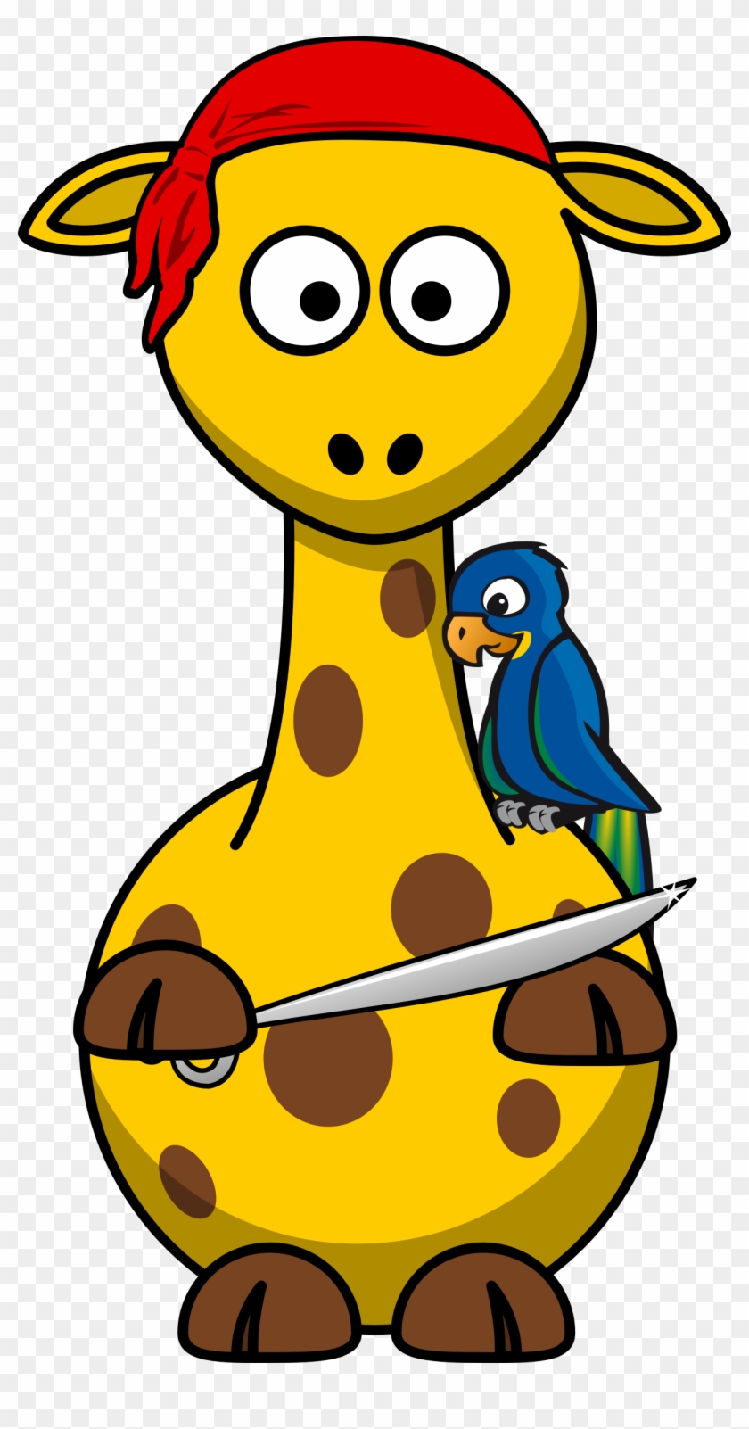 Big Image - Cartoon Giraffe Pirate #279192