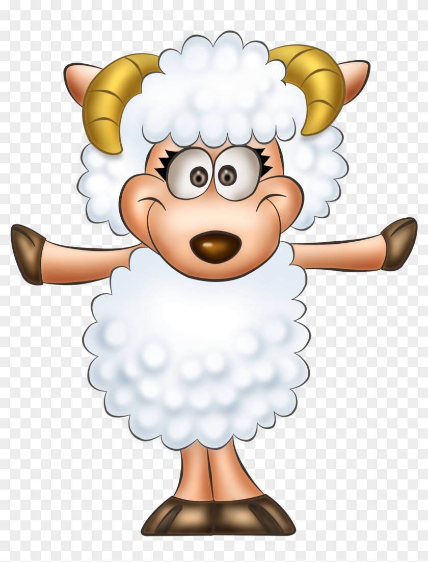 Simple Clip Art Of A Sheep Medium Size - Cute Sheep Clipart Png #279201