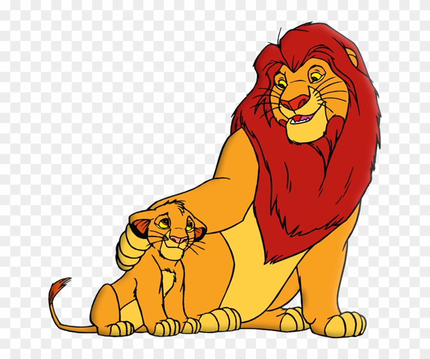 King Lion And Simba Png Picture - Lion And Cub Clipart #279228
