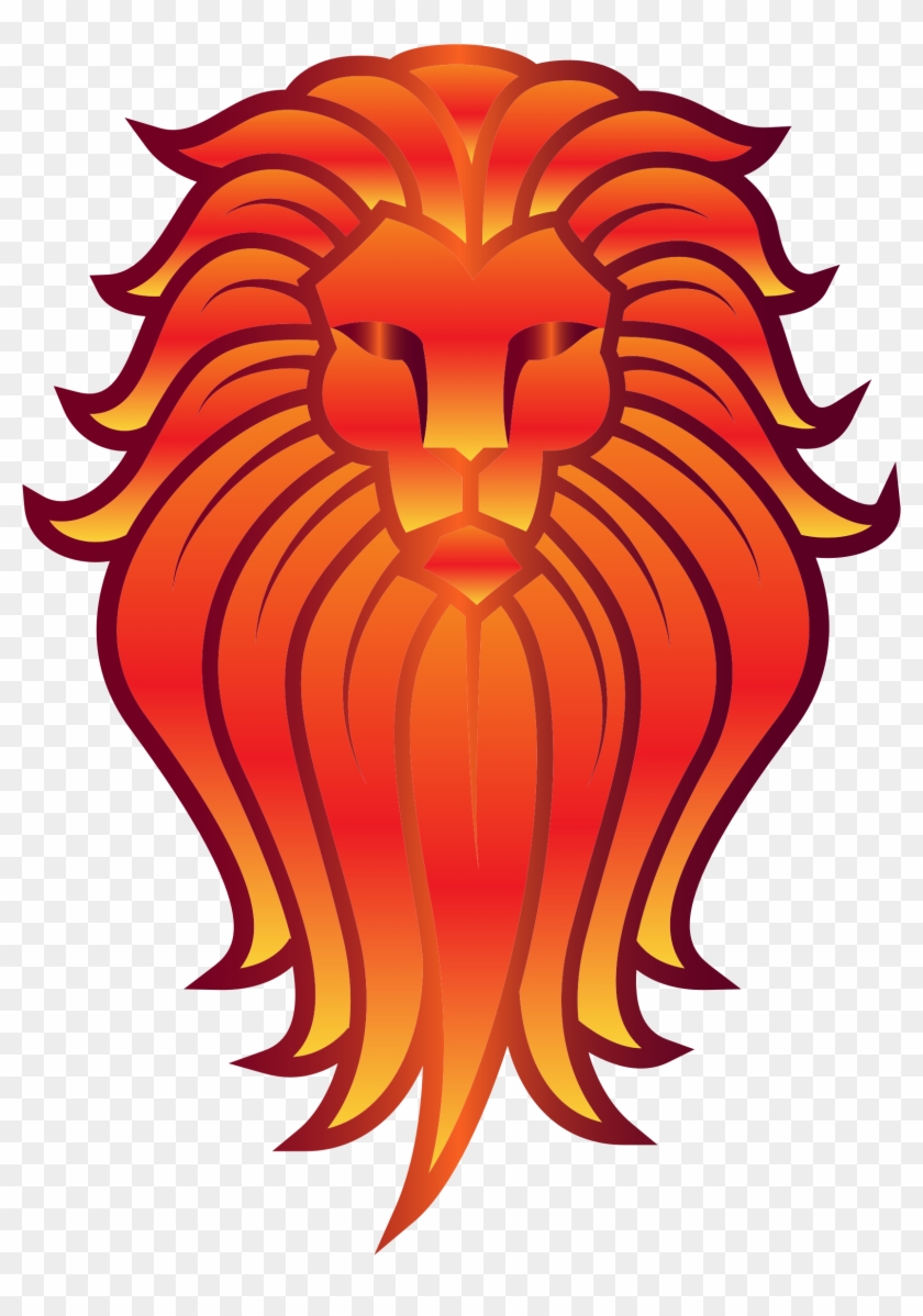 This Free Icons Png Design Of Chromatic Lion Face Tattoo - Logo Vector Lion #279237