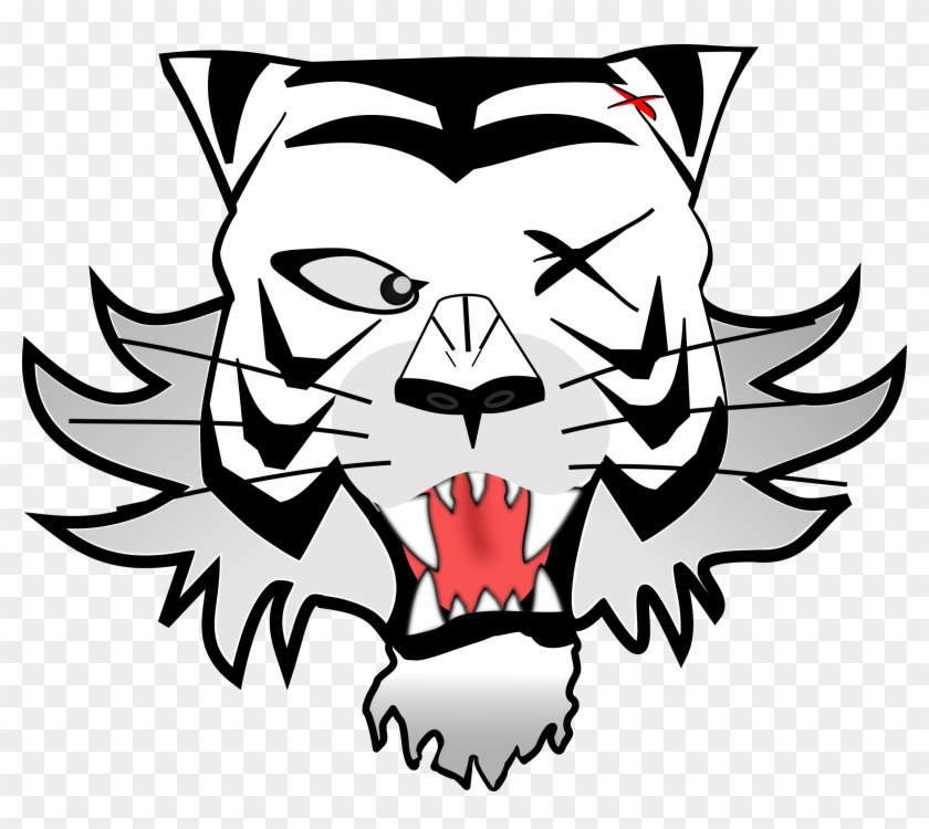 Free Wildcat Clipart 20, - Custom Funny White Tiger Mugs #279256