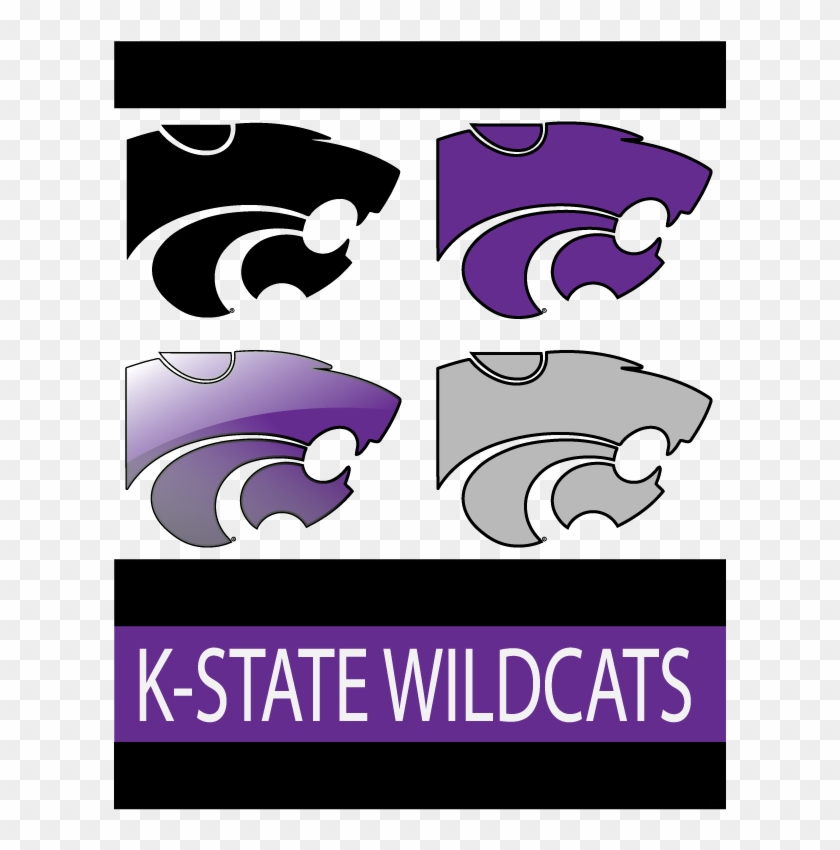 Kansas State Wildcat Logo Clip - Milliken College Team Spirit Sports Purple Machine #279275