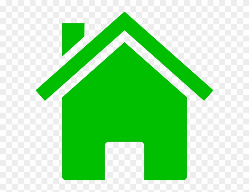 Home, House, Location, Place Icon - Green Home Icon Png #279324