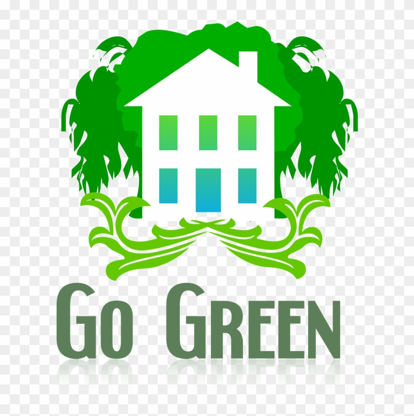 Green Environmental House Abstract Clip Art Logo - Green House Logo #279358