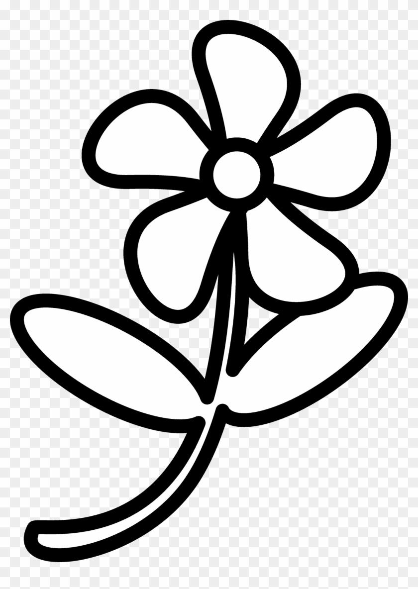Outline Image Of A Flower #279411