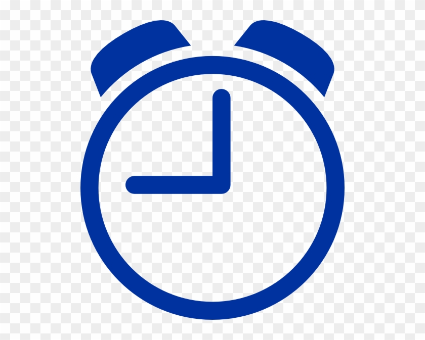 Blue Clock Clip Art At Clker - Clock Clipart Black And White #279438