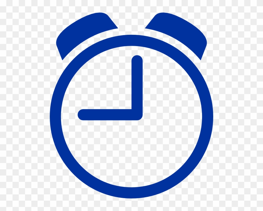 Blue Clock Clip Art At Clker - Clock Clipart Black And White - Free