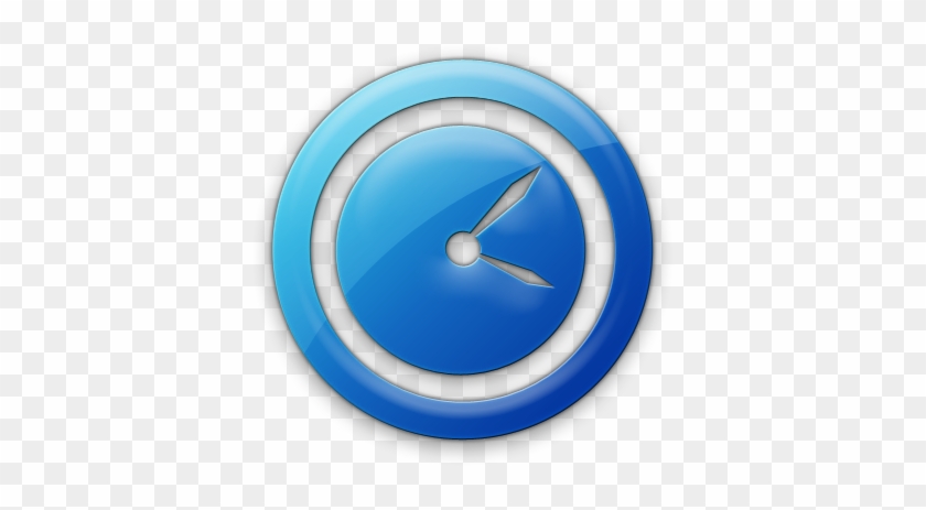 078468 Blue Jelly Icon Business Clock2 - Time Icon Png Blue #279545