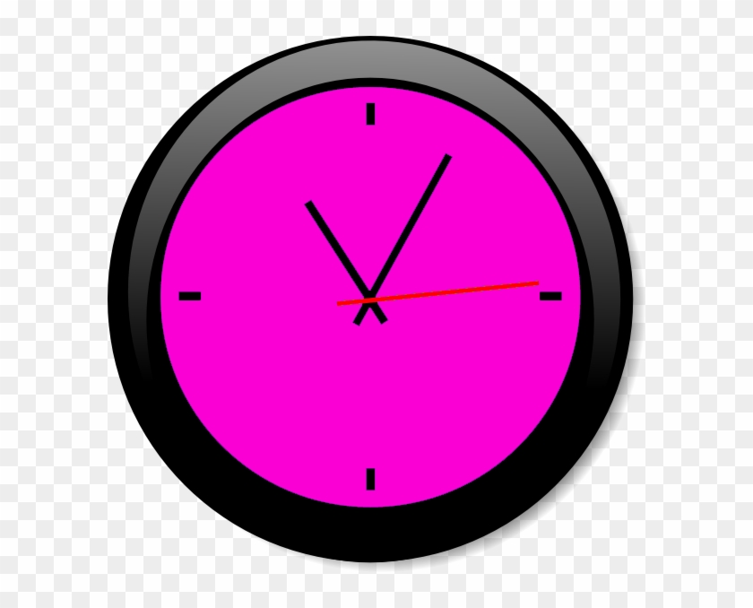 Pink Clock Clip Art #279566