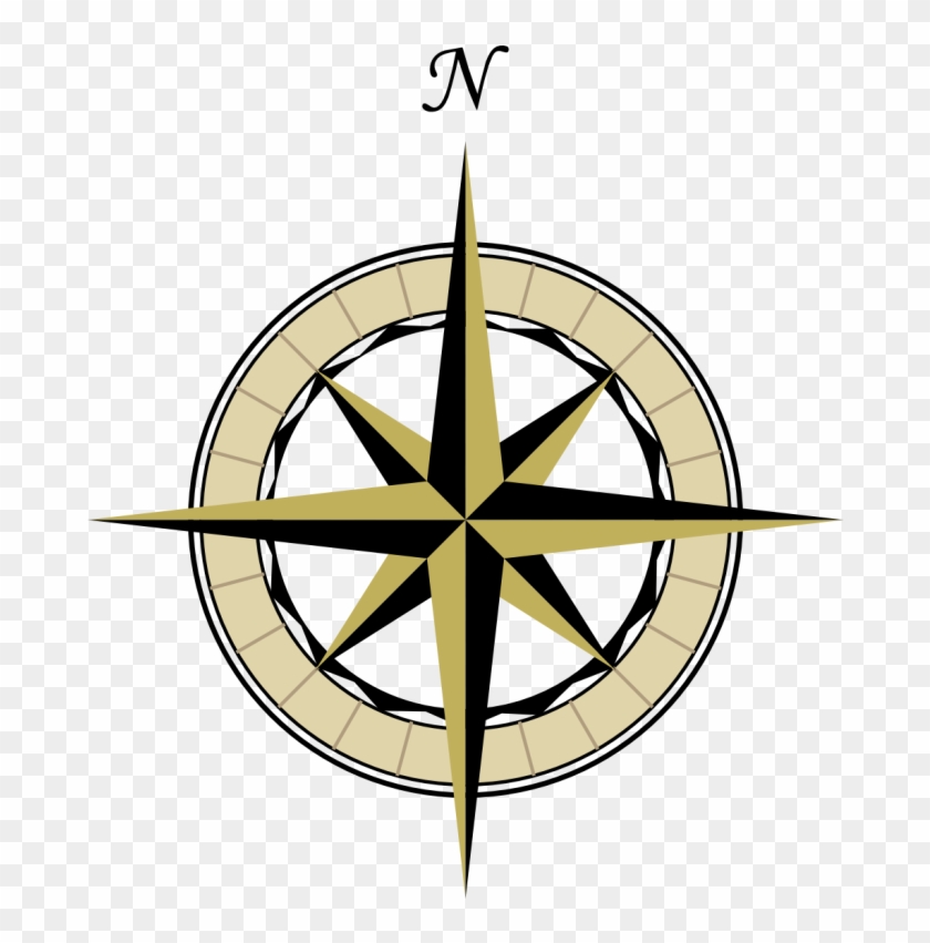 Compass Map Clipart Png Images - Map Compass Rose Png #279607