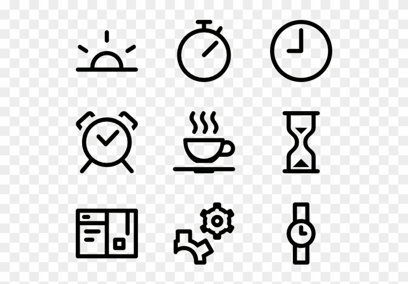 Free Time Management - Web Design Line Icon #279613