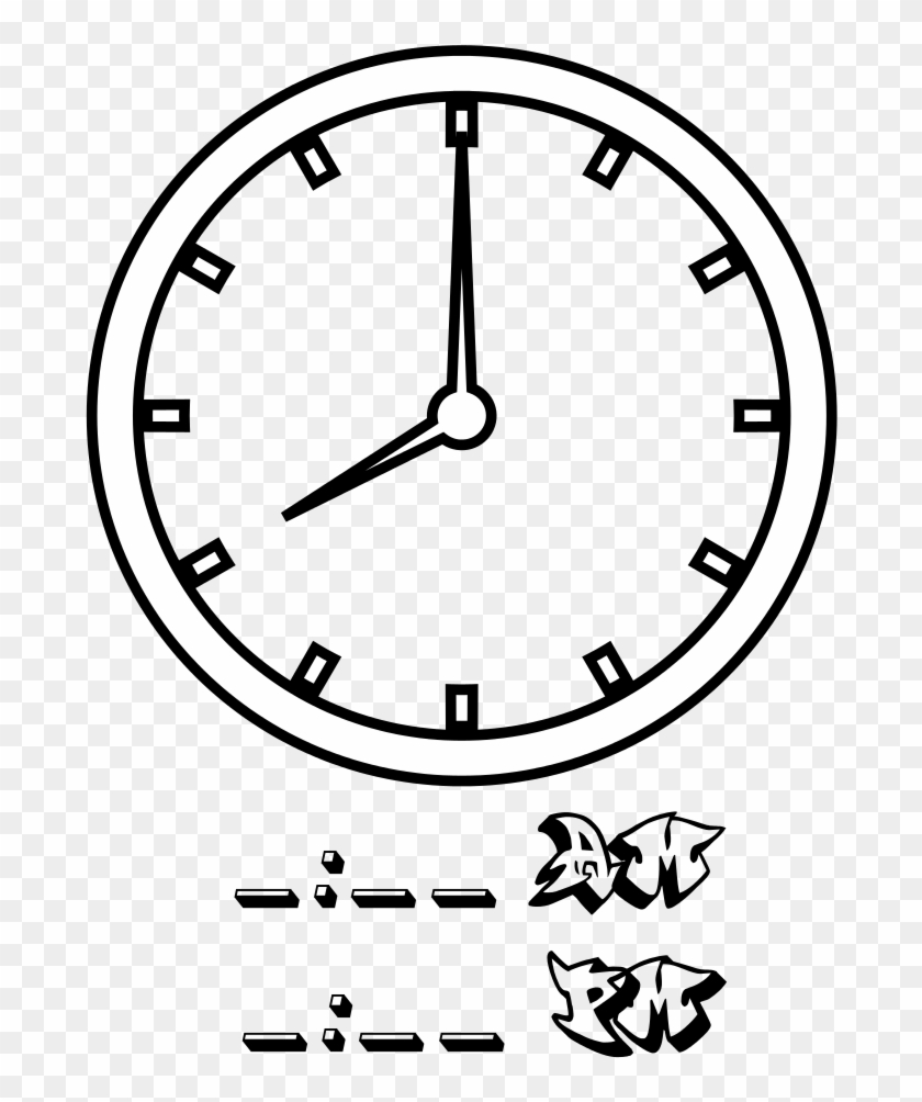 Tell Time Clock Hr 08 At Coloring Pages For Kids Boys - 10 Clock Coloring Page #279620