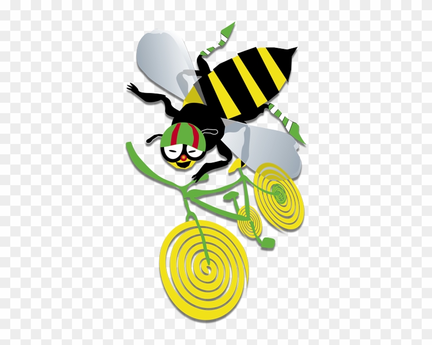 Bee On Bike Image - Illustration #279669