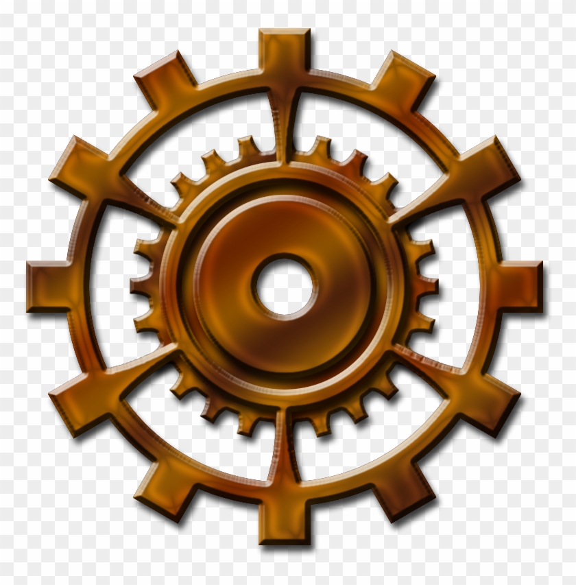 The Sum Of All Crafts - Gear Steampunk Png #279673