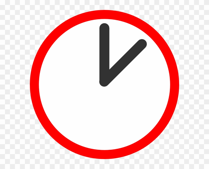 Clock Clip Art Red #279675