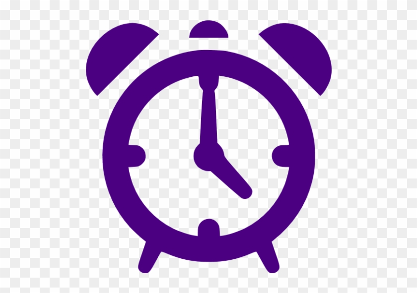 Indigo Alarm Clock Icon - Alarm Clock Icon Png #279755