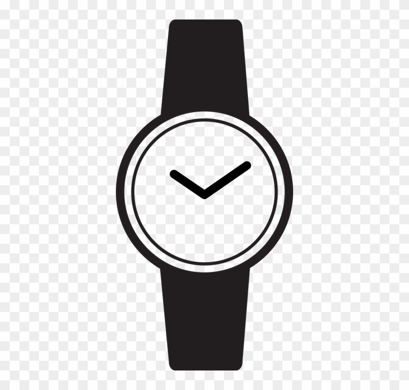 Watch Clipart Transparent - Watch Black And White Png #279790