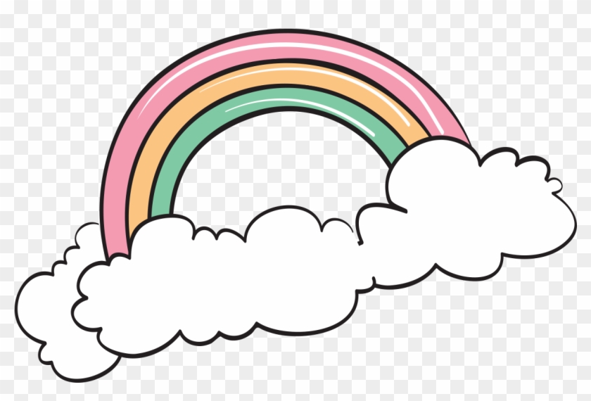 Cartoon Rainbow Drawing Clip Art - Cartoon Rainbow Drawing Clip Art #279847