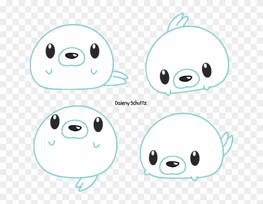 Cute Seal Drawing Download - Chibi Seal Transparent #279852