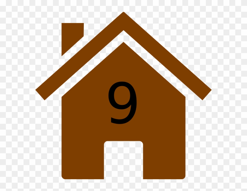 Nine Brown House Svg Clip Arts 600 X 568 Px - House Animation #279859