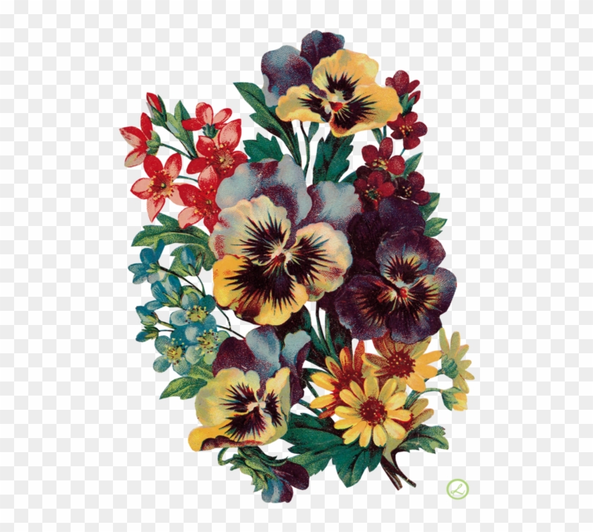 Antique Print Old Fashioned Pansy Garden Bouquet By - Making Over Maggie By Tracey J. Lyons 9781477811658 #279904
