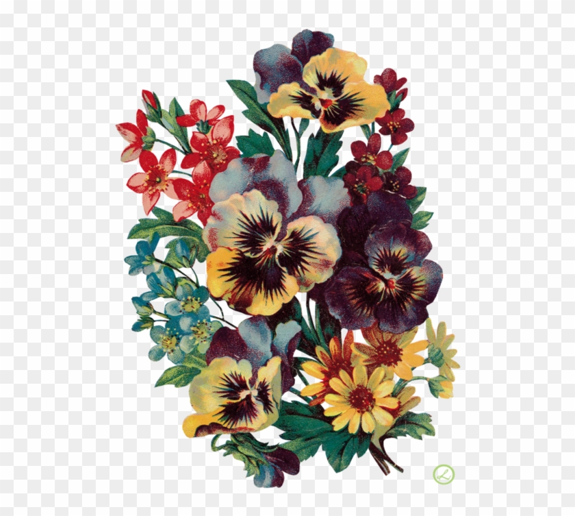 Antique Print Old Fashioned Pansy Garden Bouquet By - Making Over Maggie By Tracey J. Lyons 9781477811658 #279904