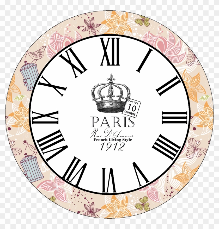 Wall Clock Face Printable - Vintage Crown Shot Glass #279919